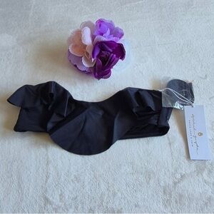 SPIRITUAL GANGSTER ISLAND TIME BIKINI TOP COLOR VINTAGE BLACK SIZE S.